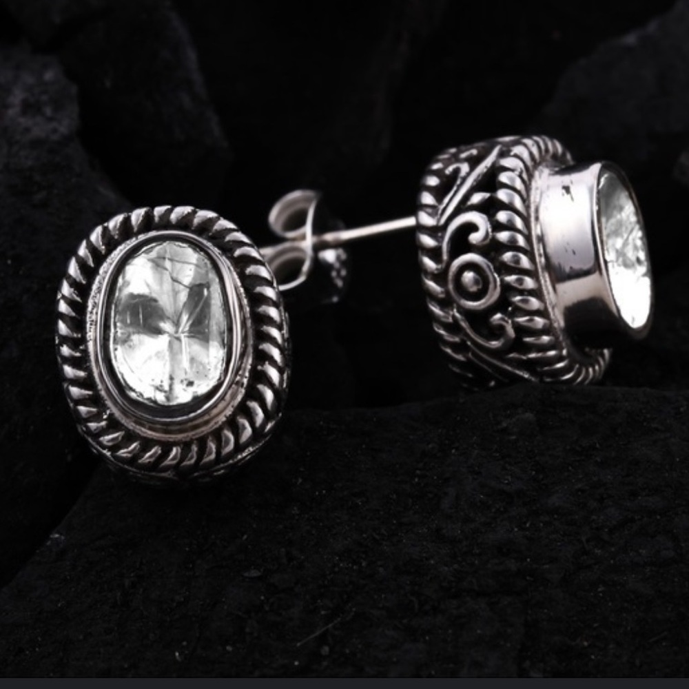 Polki diamond Bali style earrings